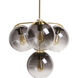 Kamara LED 24.75 inch Brass Chandelier Ceiling Light
